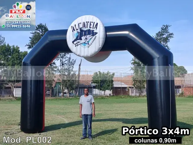 Portal inflável personalizado promocional Alcateia