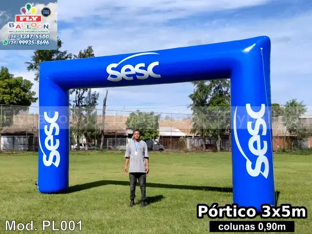 Portal inflável promocional SESC