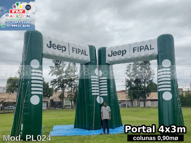 pórticos infláveis promocionais jeep fipal